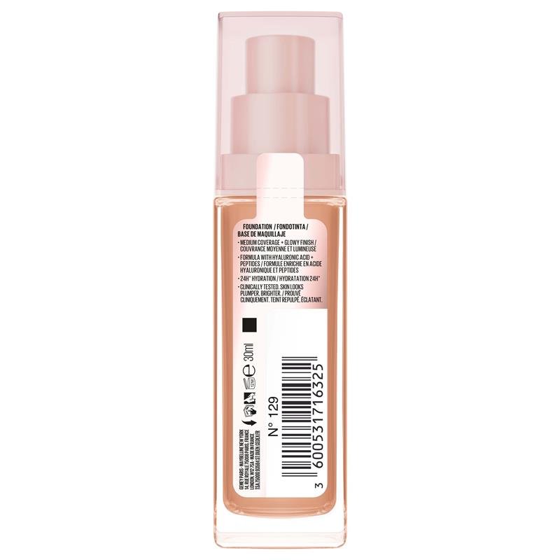 Maybelline Lifter Plump & Glow Foundation 129