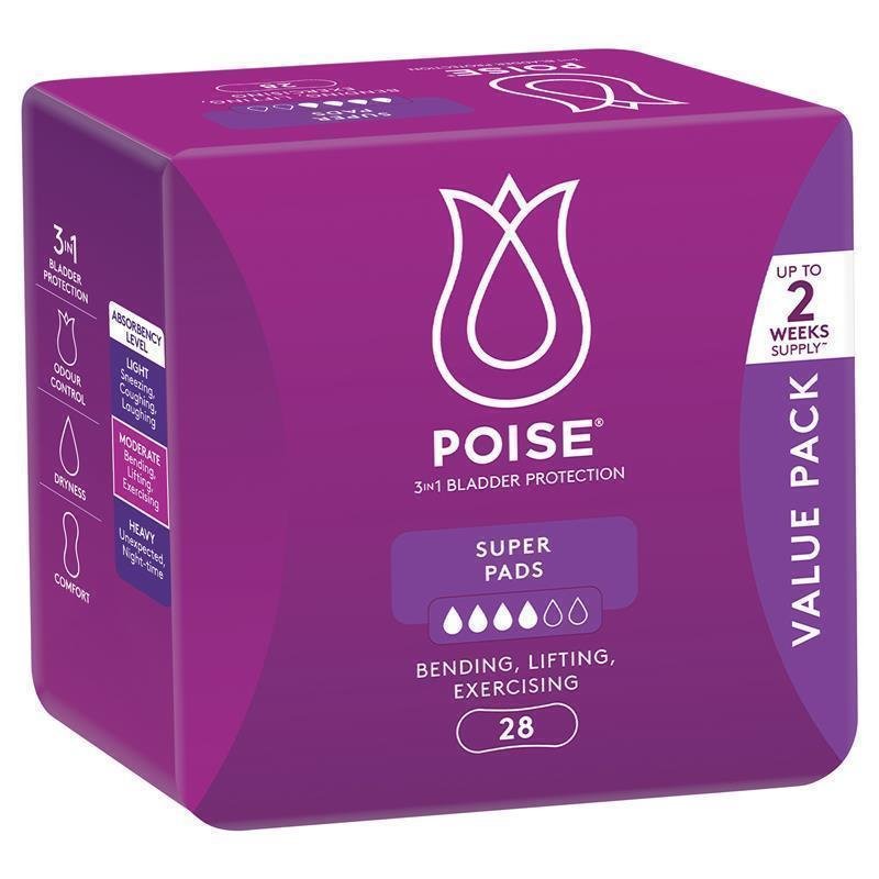 Poise 成人失禁护垫 Super 28片装