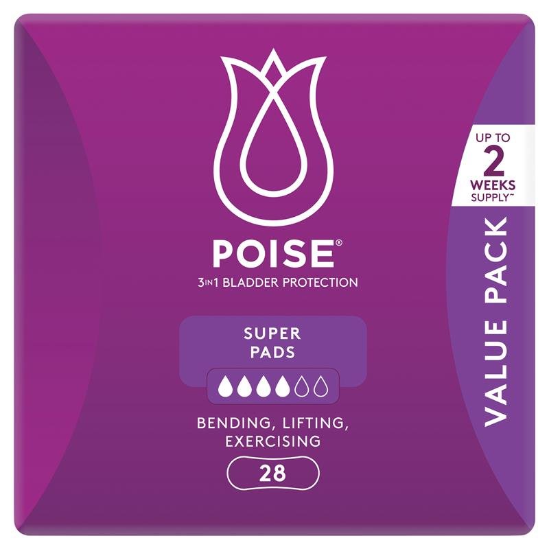 Poise 成人失禁护垫 Super 28片装