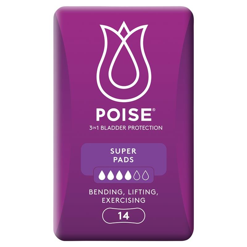 Poise Incontinence Pads Super 14 Pack