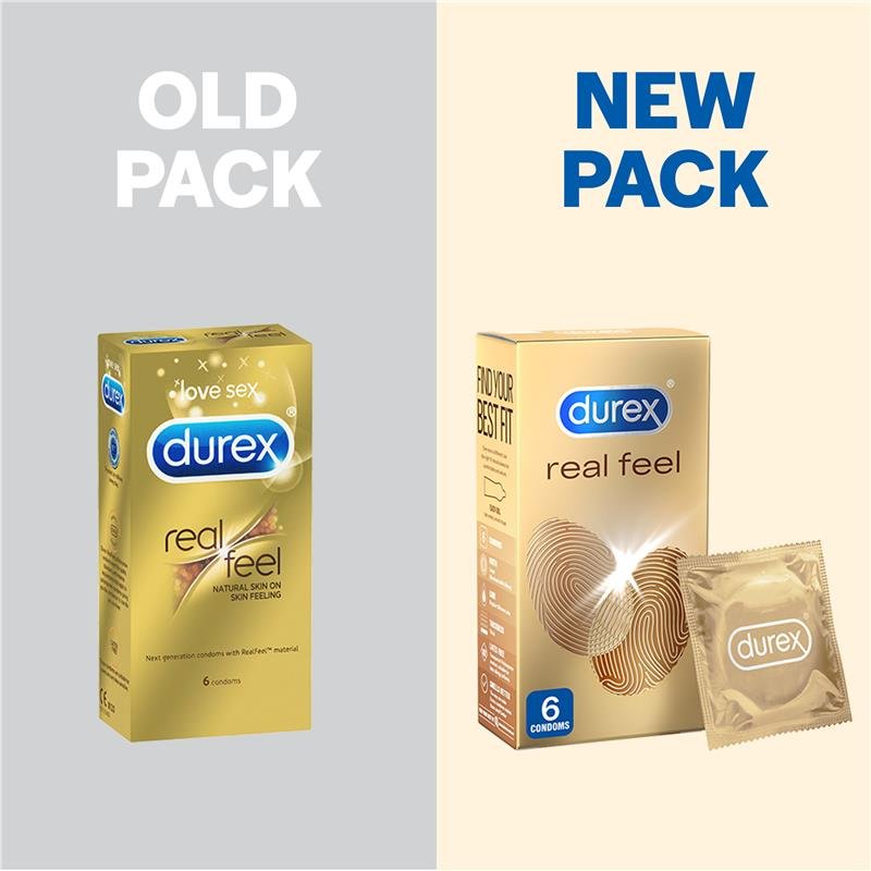 Durex Real Feel Condoms 6 Pack