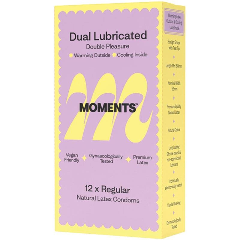 Moments Dual Lubricated Condoms 12 Pack