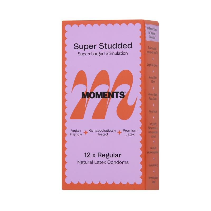 Moments Super Studded Condom 12 Pack