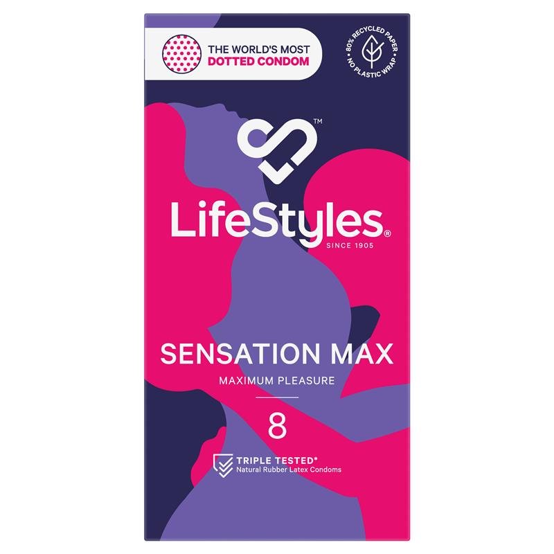 LifeStyles Sensation Max 避孕套 8只装
