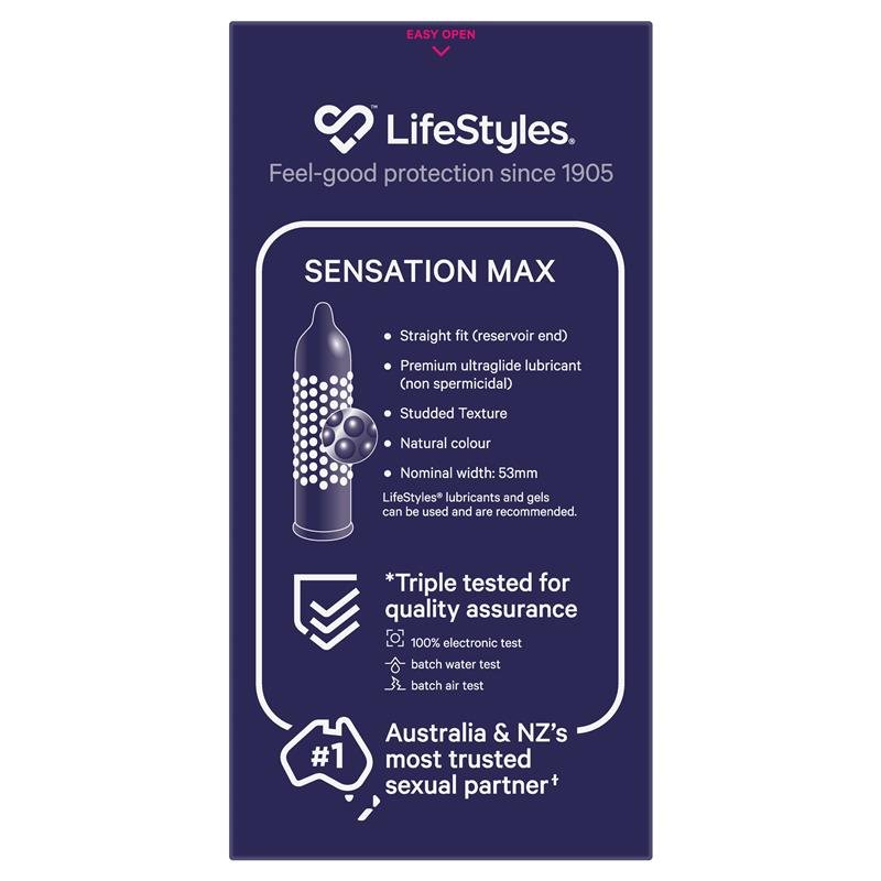 LifeStyles Sensation Max 避孕套 8只装