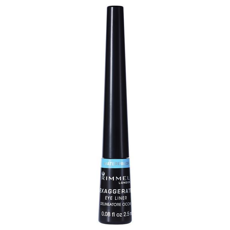 Rimmel Exaggerate Waterproof Eye Liquid Liner 100% Black