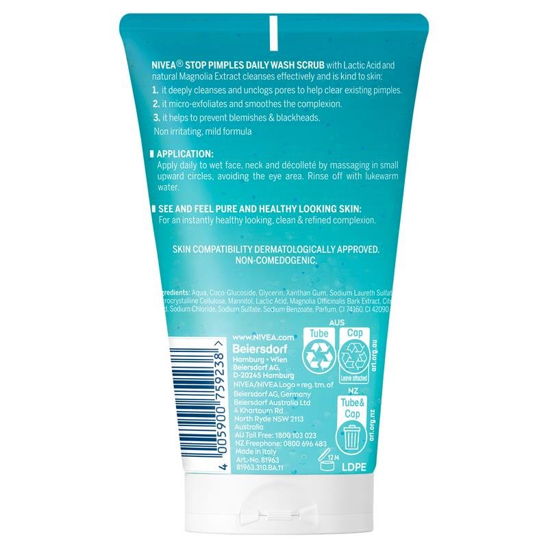 NIVEA Daily Essentials Anti-Pimple Daily Face Scrub 150ml