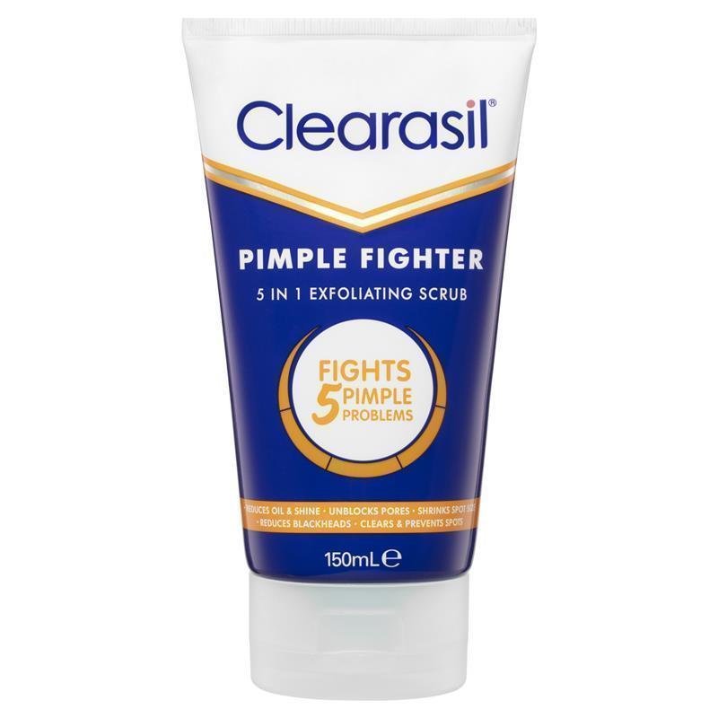 Clearasil Pimple Fighter 5 in 1 Exfoliating Face Scrub 150 ml