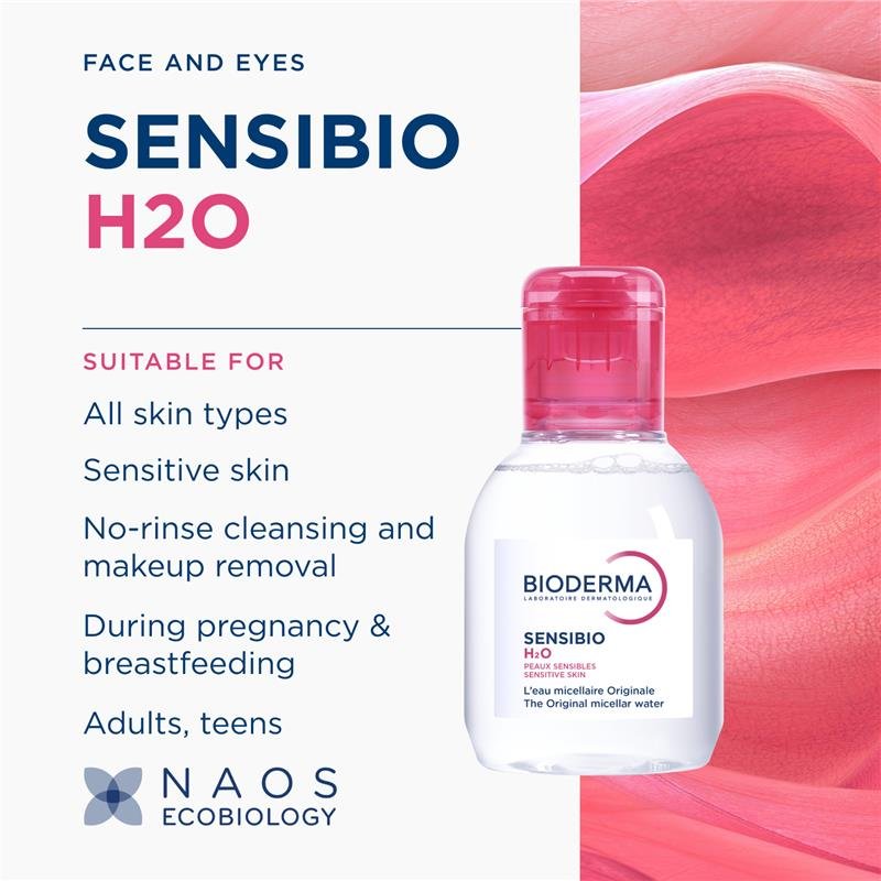 Bioderma Sensibio H2O Soothing Micellar Water Cleanser for Sensitive Skin 100ml
