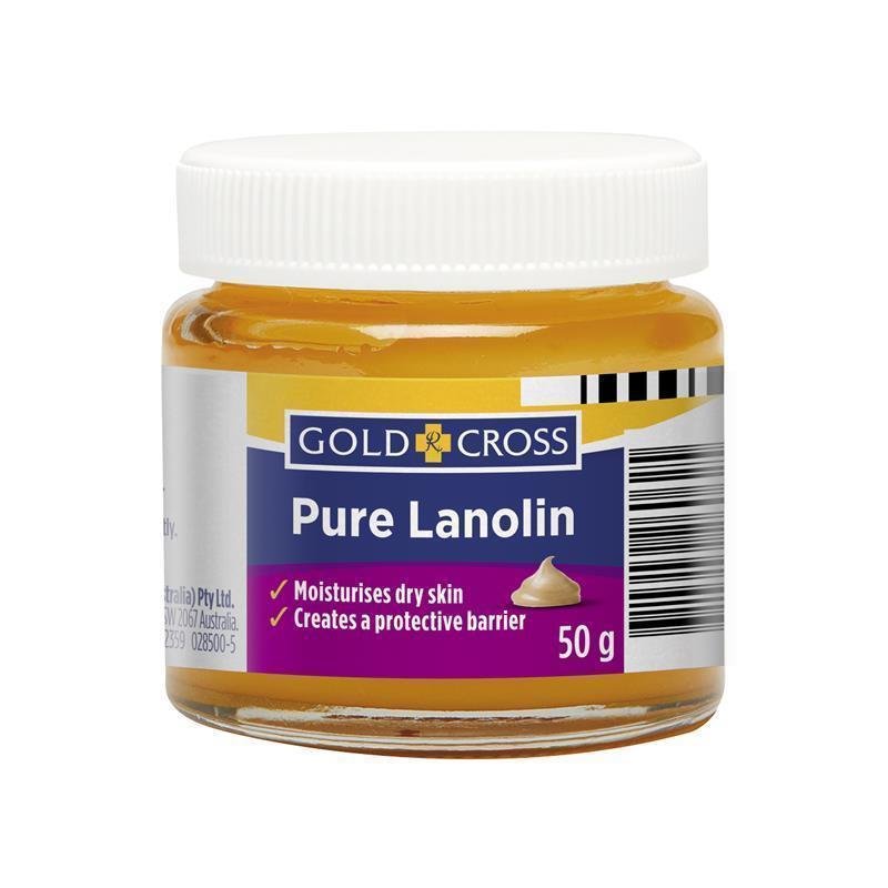 Gold Cross Wool Fat Anhydrous 50g Jar