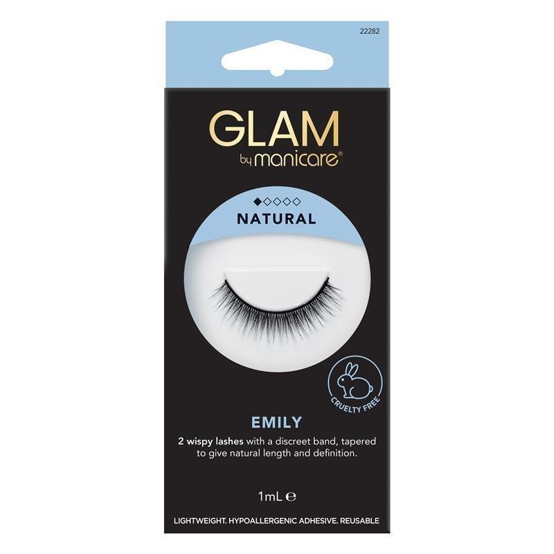 Glam By Manicare Emily Lashes Natural
