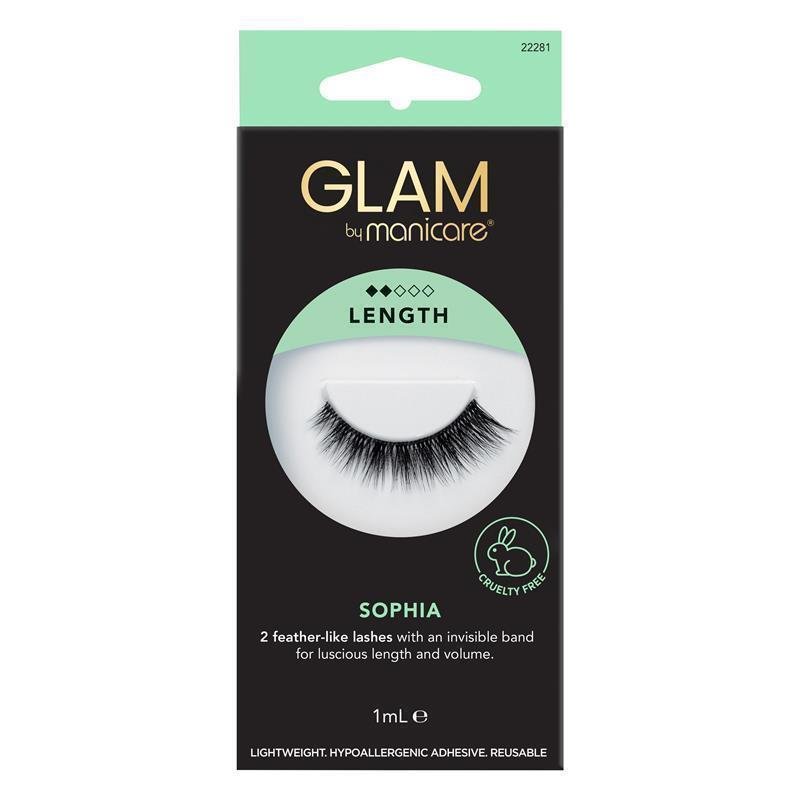 Glam By Manicare Sophia Lashes Length