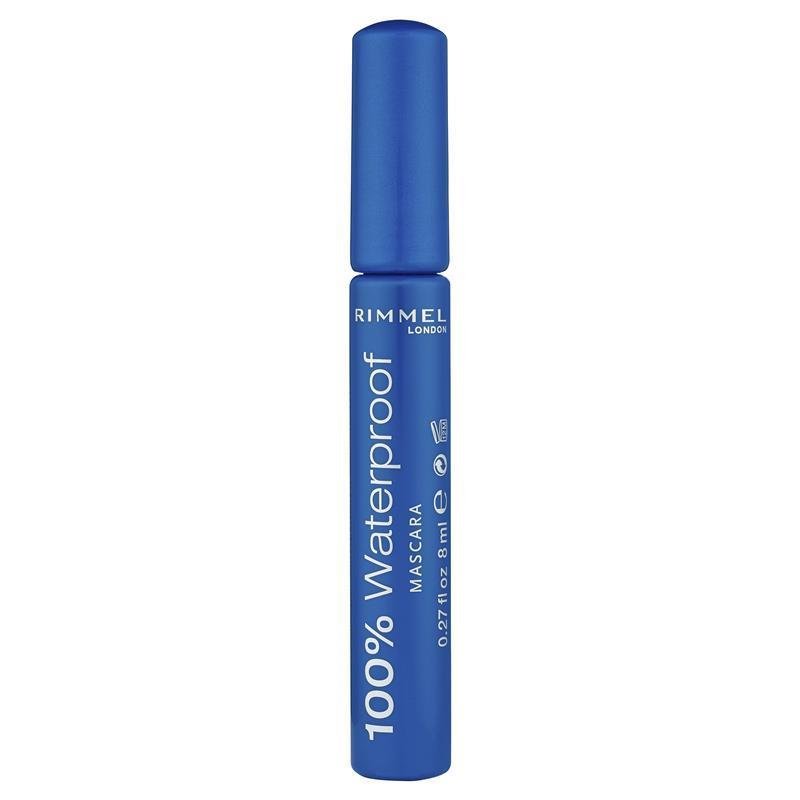 Rimmel Mascara 100% Water Proof Black Black