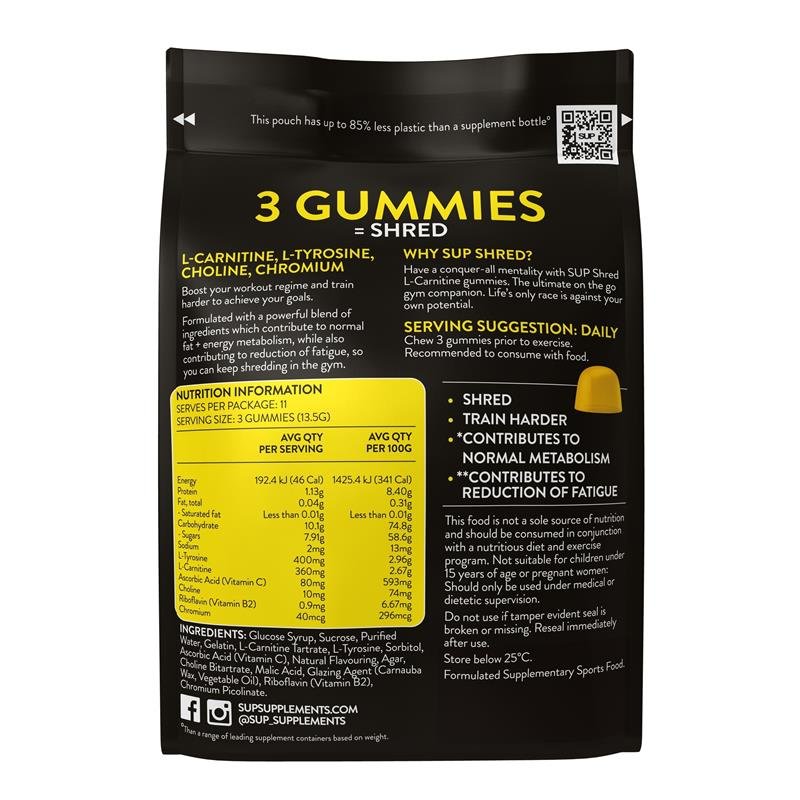 SUP Shred Gummies Citrus Rush 35