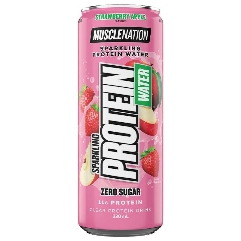 Muscle Nation 气泡蛋白水 草莓苹果味 330ml