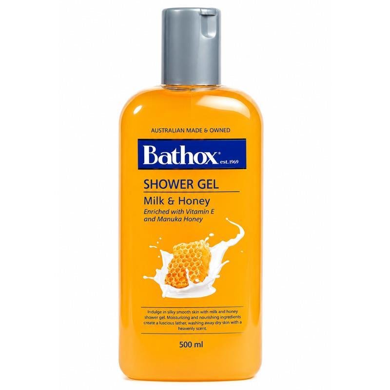 Bathox Shower Gel Milk and Honey 500ml