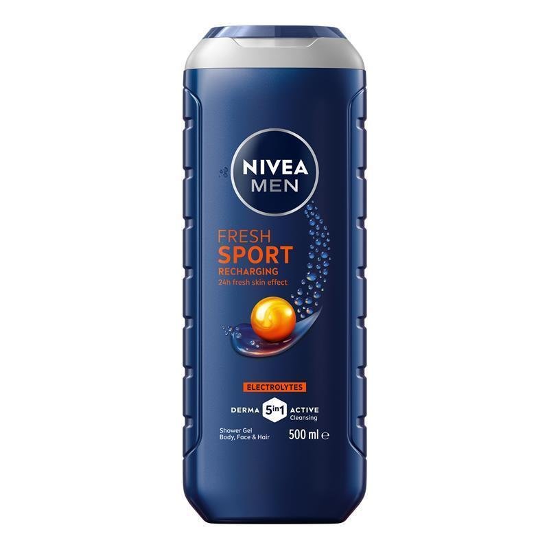 NIVEA MEN Sport 3-IN-1 Shower Gel Body Wash 500ml