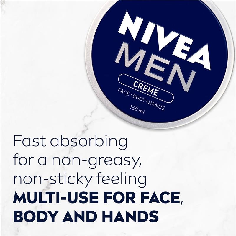 NIVEA MEN Crème Moisturiser Face Body Hands 150ml