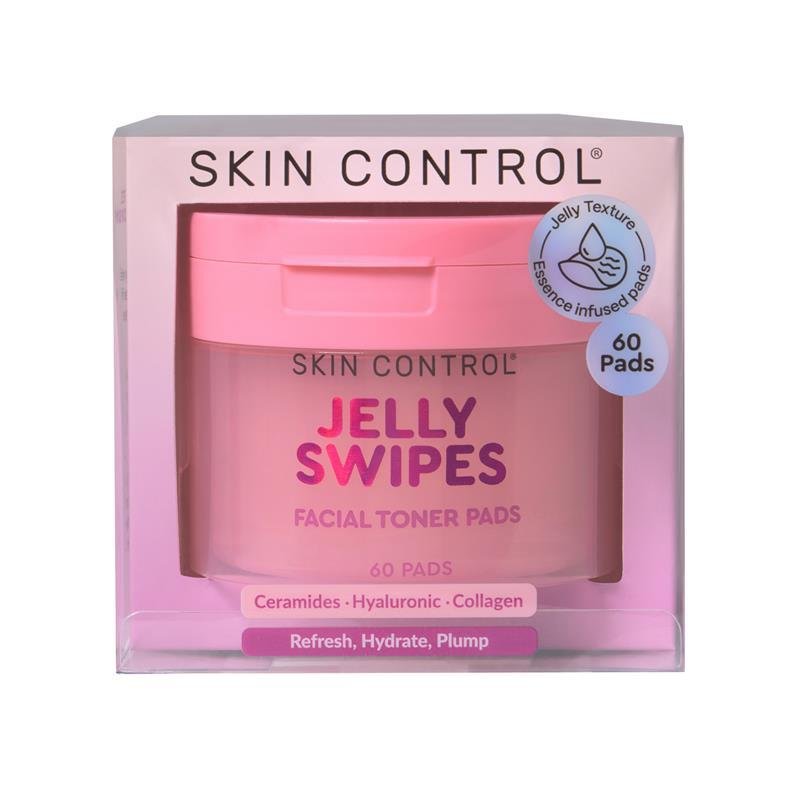 Skin Control Jelly Swipes Facial Toner Pads 60 Pack