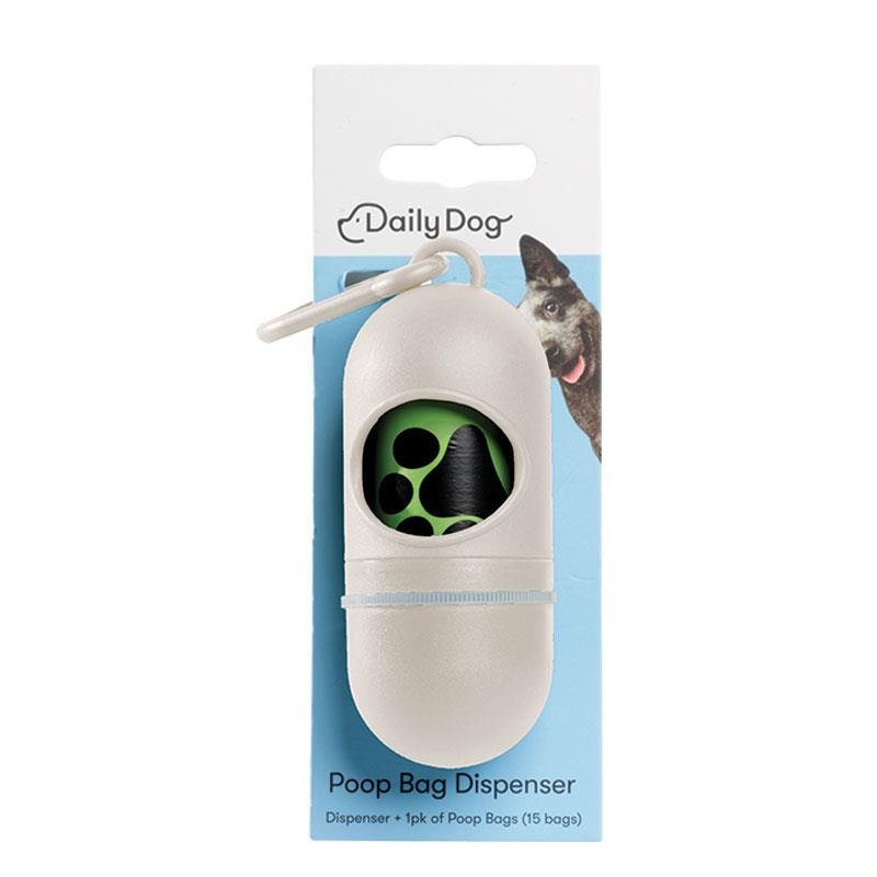 Daily Dog 拾便袋收纳器 骨白色 含可降解拾便袋15个