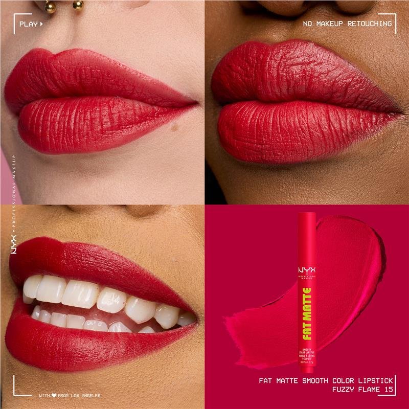 NYX Fat Matte 雾面润唇膏 Fuzzy Flame