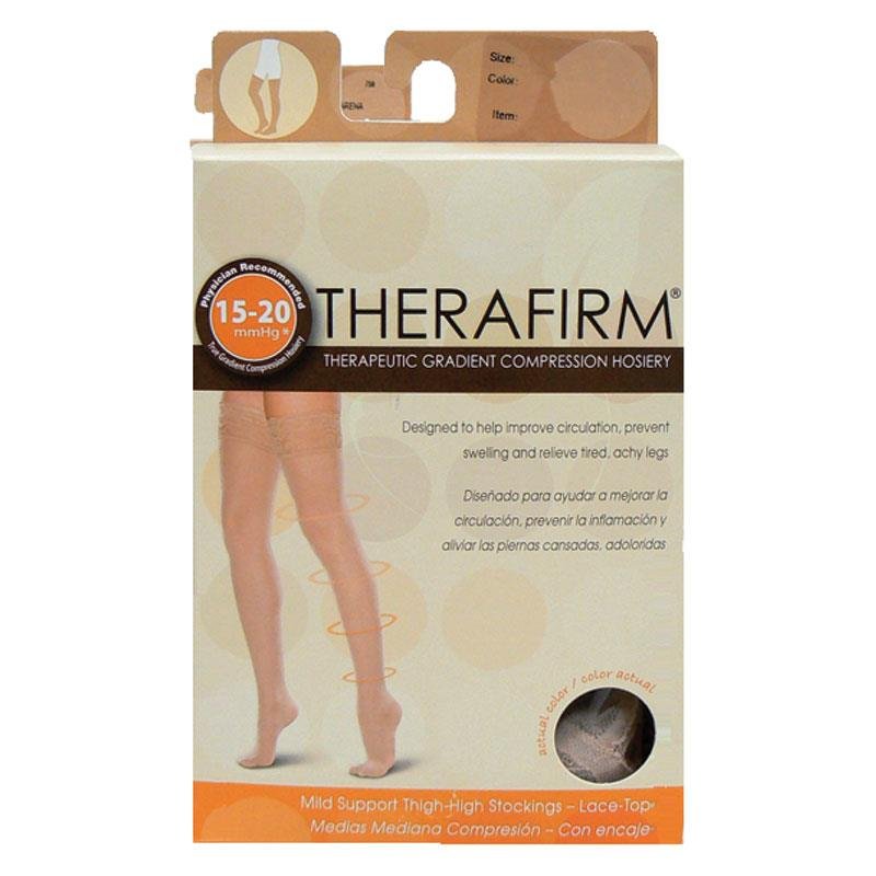 Oapl Therafirm 蕾丝边大腿压力袜 中号