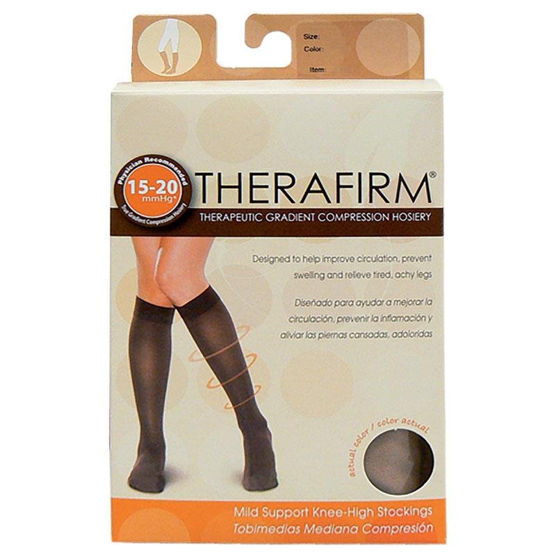 Oapl Therafirm 女士及膝压力袜 黑色 小号