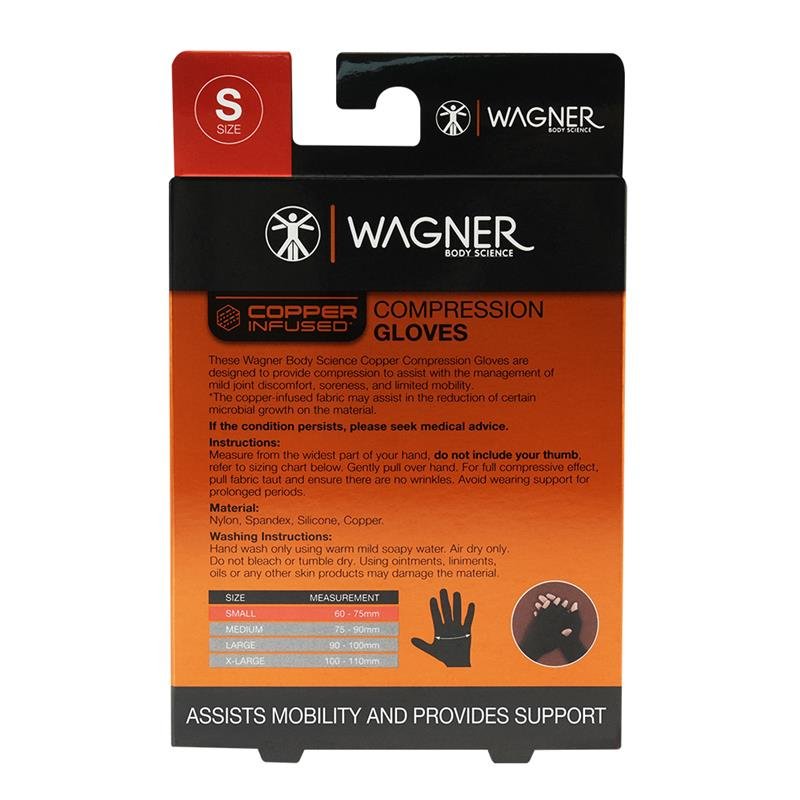 Wagner Body Science 铜纤维手套 小号
