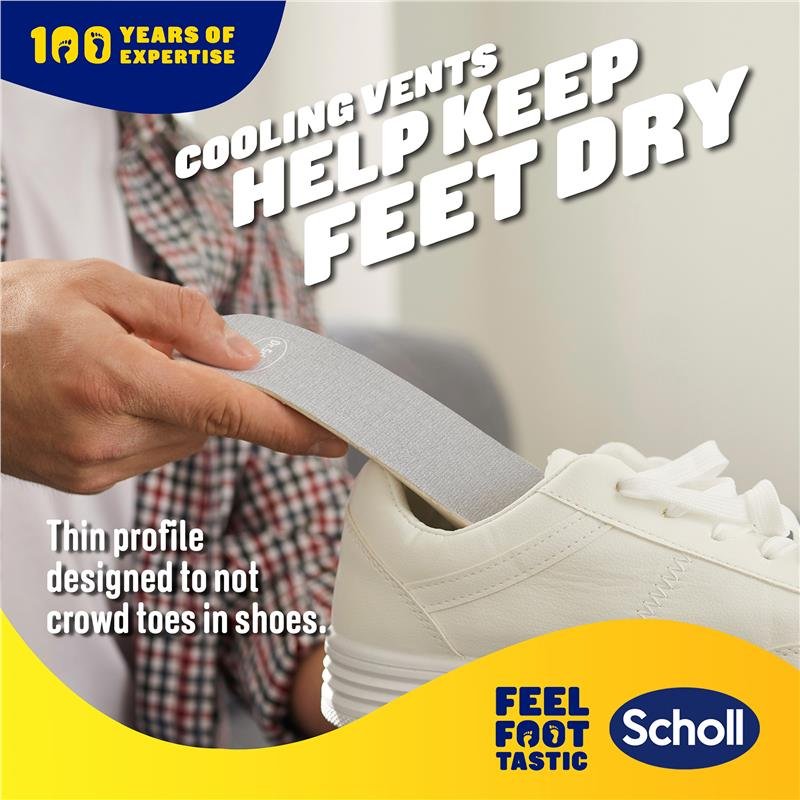 Scholl Go Sockless 免袜鞋垫 3双装