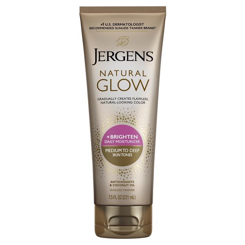 珍尔姿 Jergens 自然亮肤润肤露 中深肤色 221ml