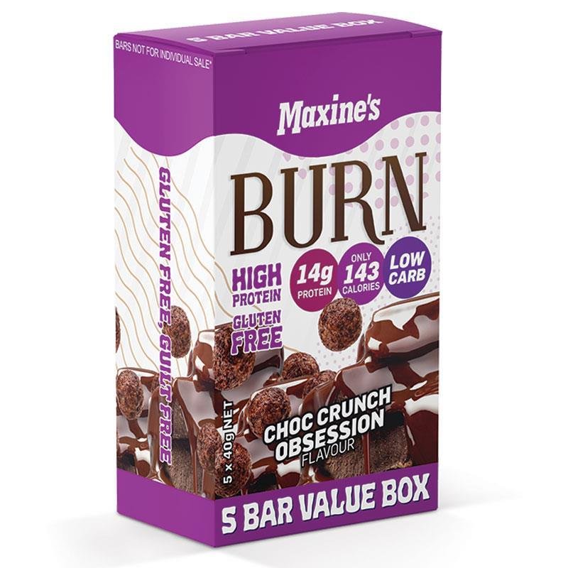 Maxine's Burn 蛋白棒 巧克力脆味 5支 x 40g