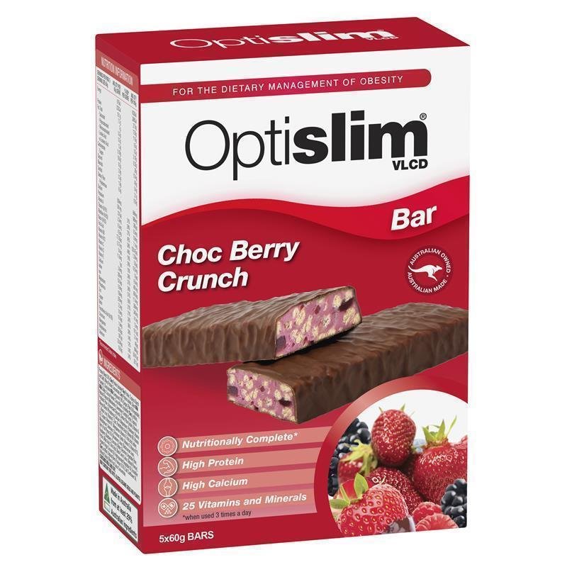 OptiSlim VLCD 代餐棒 巧克力莓果脆味 5支装