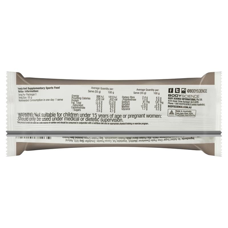 BSc 高蛋白低碳慕斯蛋白棒 浓巧克力味 55g