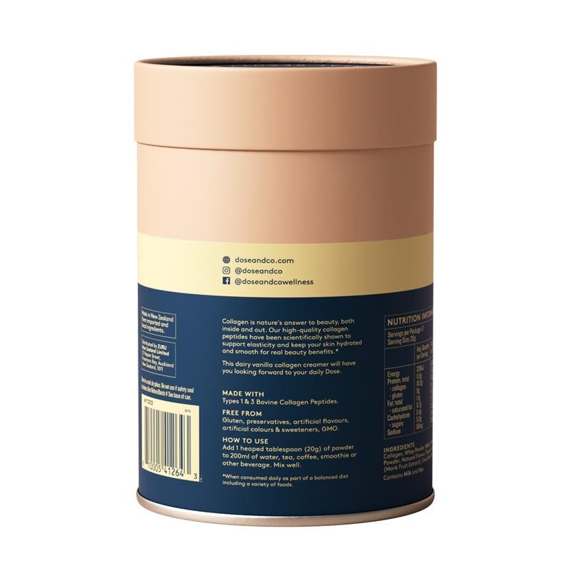 Dose & Co 胶原咖啡伴侣 香草味 340g