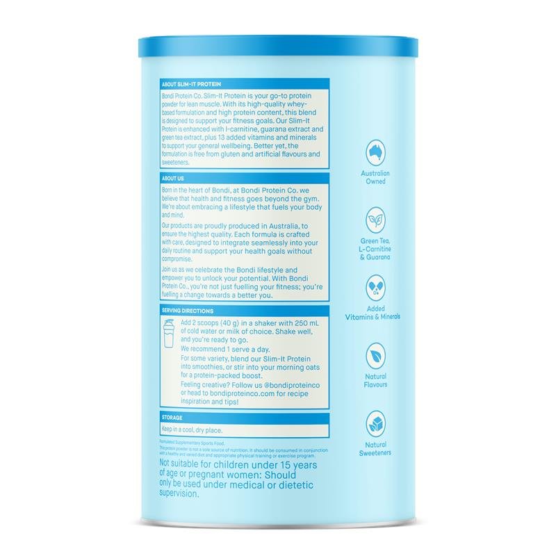 Bondi Protein Co. Slim It 蛋白粉 香草味 800g