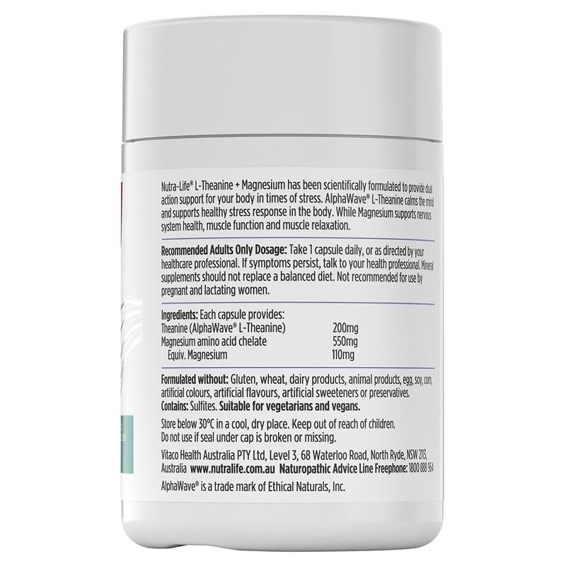 Nutra-Life L-Theanine + Magnesium 60 Capsules