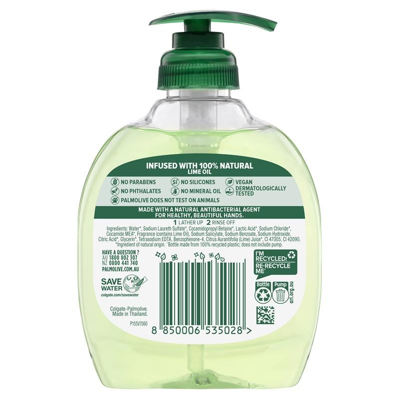 Palmolive Antibacterial Softwash Hand Wash Odour Eliminating Lime 250ml