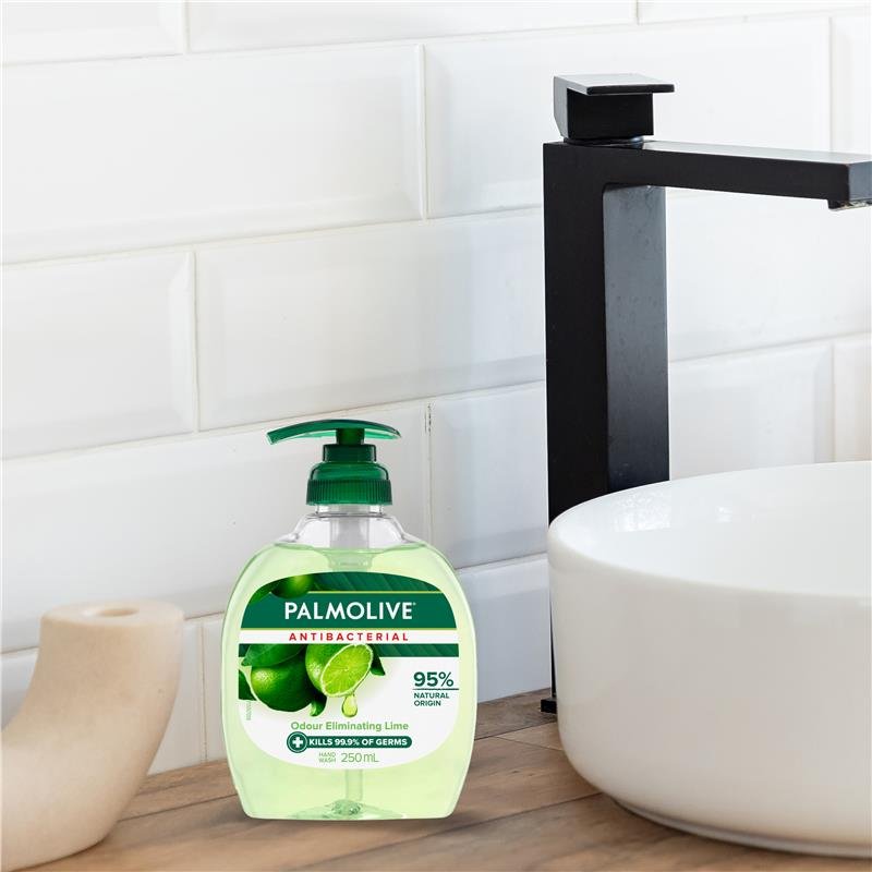 Palmolive Antibacterial Softwash Hand Wash Odour Eliminating Lime 250ml