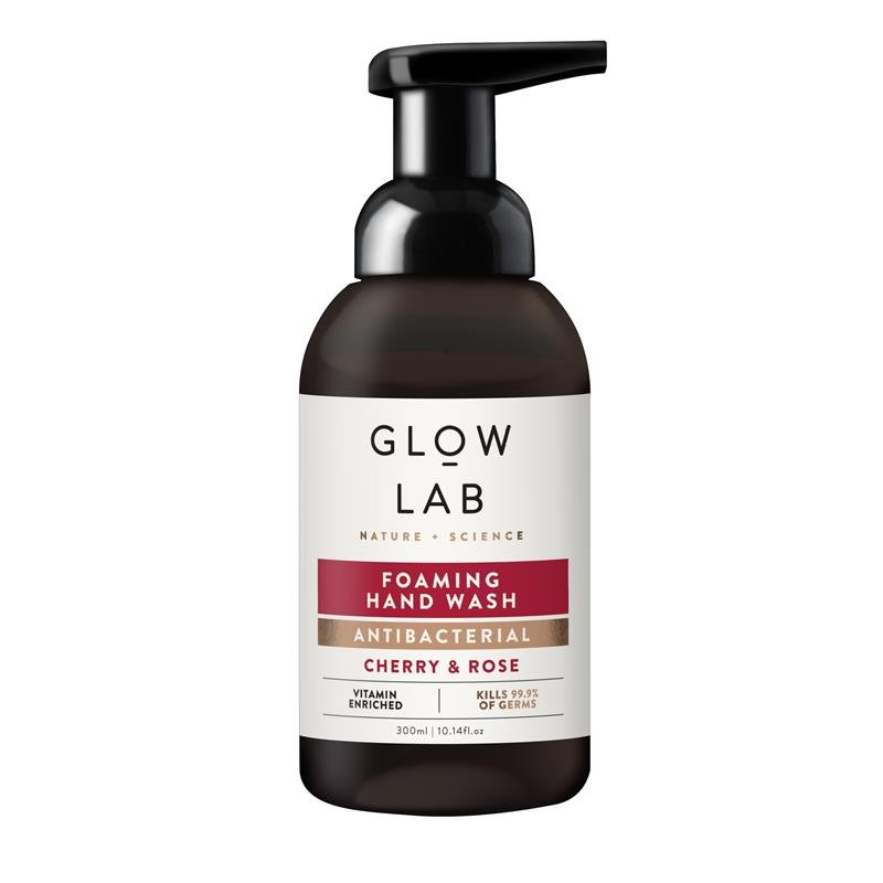 Glow Lab Antibacterial Foaming Cherry & Rose Hand Wash 300ml
