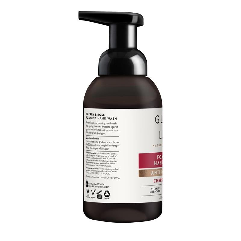 Glow Lab Antibacterial Foaming Cherry & Rose Hand Wash 300ml