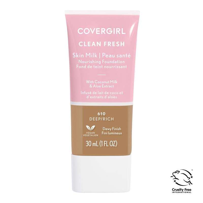 Covergirl Clean Fresh Skin Milk Vegan Foundation Rich/Deep 610