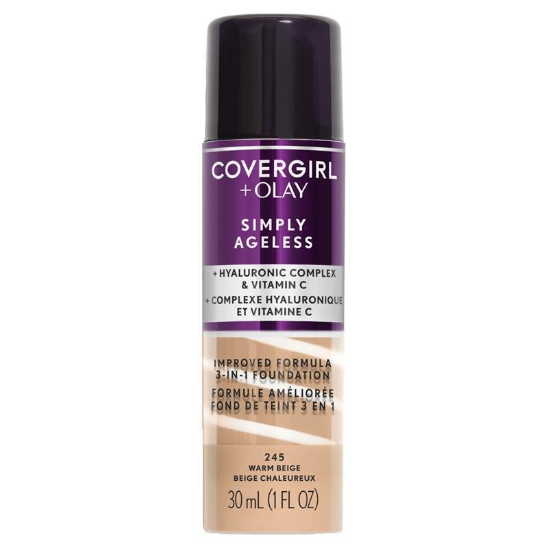 Covergirl Simply Ageless 3 In 1 Foundation 245 Warm Beige 30ml