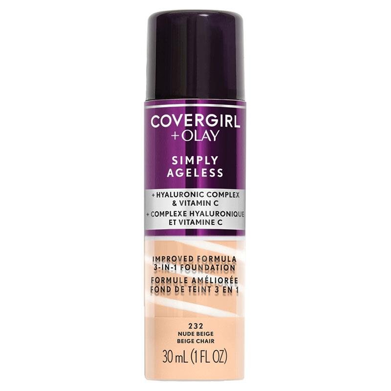 Covergirl Simply Ageless 3 In 1 Foundation 232 Nude Beige 30ml