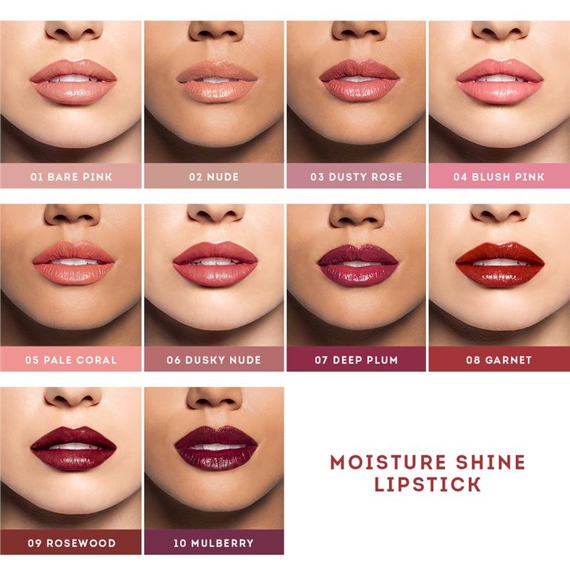 Nude by Nature Moisture Shine Lipstick 05 Pale Coral