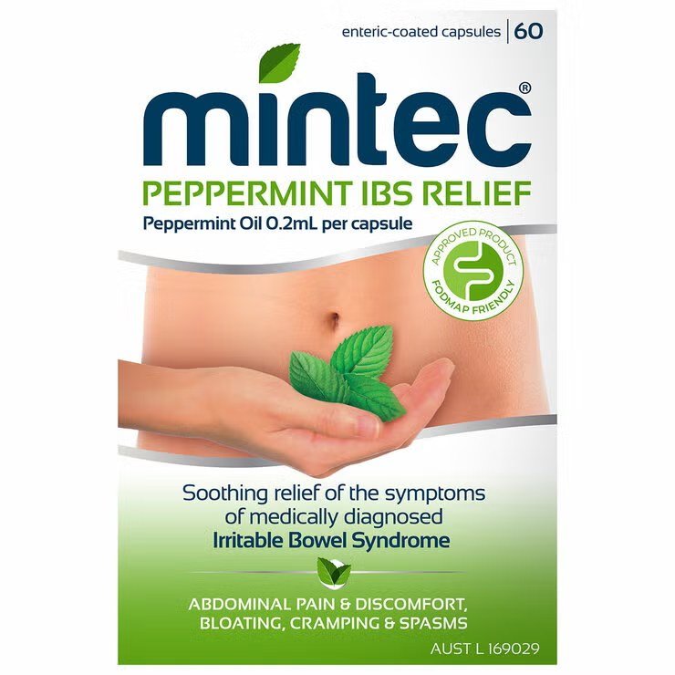 Mintec 薄荷油肠舒胶囊 60粒