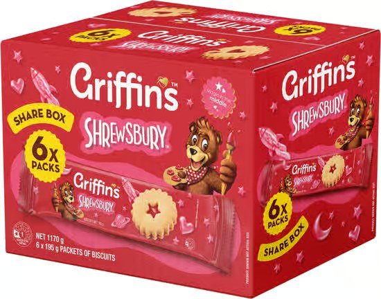 Griffin's 什鲁斯伯里 果酱夹心饼干