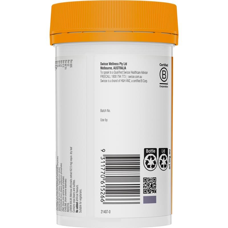 Swisse Mega B + 120 Tablets