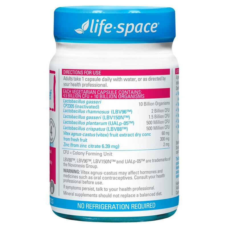 Life-Space 益生菌+经前期舒缓胶囊 30粒