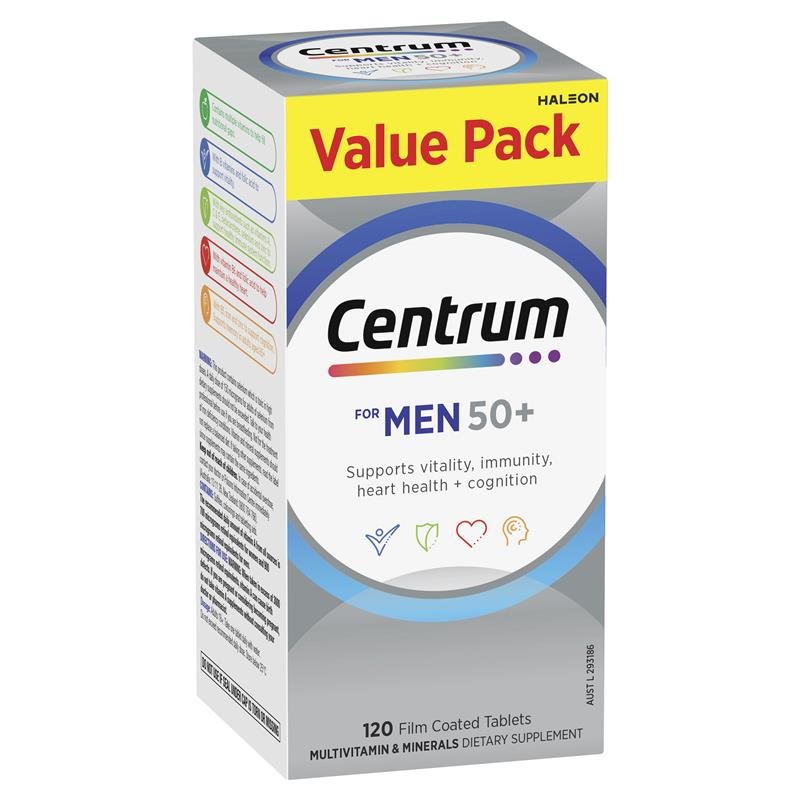 Centrum 善存 男性50+ 复合维生素 120片