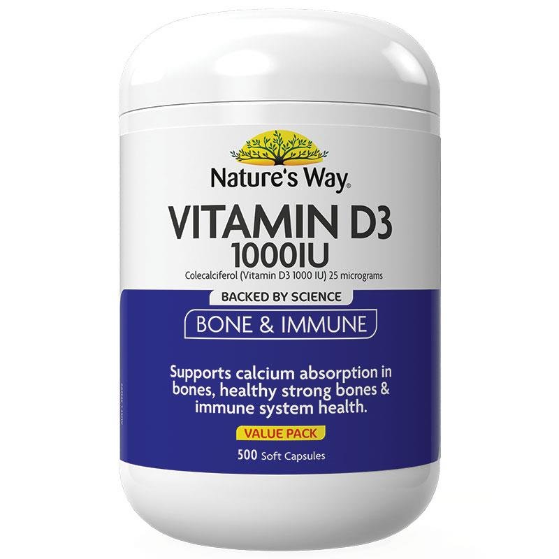 Nature's Way 维生素D 1000IU 500粒